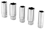 Powerbuilt 640855 3/8-Inch Drive Spark Plug Socket Set, 5-Piece [並行輸入品]