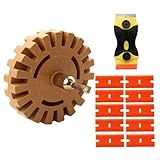 ＨＹＣＤＩＹＴＳ ステッカー剥がし シールはがし ゴムトレーサー【スクレーパー+ゴムトレーサー 12点セット】シール剥がし タイヤ消しゴム ステッカーリムーバー 簡単 車検 シール 除去 ステッカーはがし 直径20mm 替刃付き