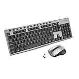 ワイヤレスキーボードゲーミングマウスセット 104 キー PC キーパッドコンピュータマウスワイヤレスマウスラップトップ PC ゲーム