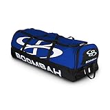 Boombah Brute ローリングバットバッグ 野球用 ソフトボール用 35インチ×15インチ×12–1/2インチ 49種類のカラーオプション 4本のバットと用具を収納可能 キャスター付き ブルー
