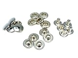ファミリーツール(FAMILY TOOL) バネホック #8050 (φ15mm) シルバー 10組入 56360