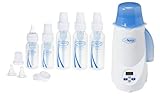 Dr. Brown's BPA Free Polypropylene Natural Flow Bottle Newborn Feeding Set with Bottle Warmer by Dr.