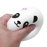 (アルビビ) Alvivi かわいい スクイーズ パンダ パン 携帯チャーム バッグストラップ 低反発 飾り ペンダント プレゼント おもちゃ 減圧おもちゃ 子供のおもちゃ ホワイト ワンサイズ