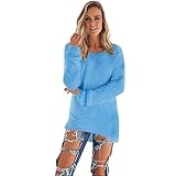 トップス Timsa レディース 無地 ロング丈 ニットセーター プルオーバー 長袖 ゆとりカットソー 女性 ロング Tシャツ 秋冬の新番 ファッション 上着 クルーネック スウェット 通勤 仕事 日