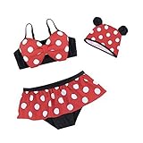 Neal LINK SWIMWEAR ベビー・ガールズ カラー: レッド