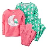 Ｃａｒｔｅｒ’ｓ　カーターズ　女の子　パジャマ　長袖　長ズボン　綿１００％　上下　4点セット　ふくろう　フクロウ