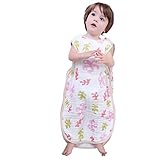 Toddler Muslin Cotton Baby Sleeping Sack Sleep Bag Sleep Nest Snap Breathable for Spring Summer Autu
