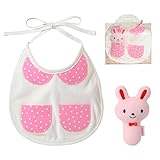 [ミキハウス] MIKIHOUSE 【ミキハウス(ベビー)】 くまちゃん うさちゃん スタイセット 44-2902-564 ピンク