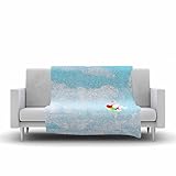 KESS InHouse Sylvia Coomes "Balloons In The Sky" Photography Kids Fleece Throw Blanket, 60 by 50-Inc