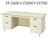 生興 デスク 300シリーズ 両袖デスク W1600×D800×H700/脚間L722 300CG-168N