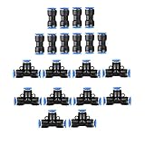 B Baosity 20個セット　空気圧コネクタ　エアーホース継手　12mm