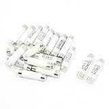 uxcell 500V 20A 10x38mm 円筒 セラミック管ヒューズリンク R015 RT14 RT18 RT19 20本入り