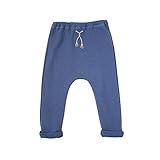 Hoppetta タッセル刺繍パンツ ネイビー 90cm 59405