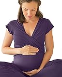 Kindred BravelyのDavy Ultraソフトマタニティ&授乳パジャマ寝間着セット US サイズ: XS カラー: パープル