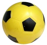 【マイカラーボール】 (6インチ／直径15㎝) カラーサッカーボール (凹凸ナシ) (通常色) (1個セット) (黄色)