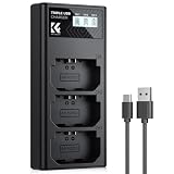 K&F CONCEPT NP-FZ100 充電器 3スロット カメラバッテリー用 電池残量表示 Sony対応 ZV-E10M2 Alpha 9 A9 9R A9S カメラ電池充電器 ソニー a7CII a6700 バッテリー充電器 Type-C USB