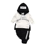 Tovadoo 子供服 ベビー服 男の子 パーカー+ズボン セットアップ 長袖 秋冬 多色 アルファベット柄 韓国風 ファッション 保育園 旅行