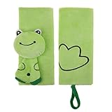 車 シートベルトカバー 子供 かわいい 動物 ぬいぐるみ ショルダーパット 肩当て ふわふわ チャイルドシート シートベルトパット 車用品 カーアクセサリー マジックテープで止め 装着簡単 ベビーカー