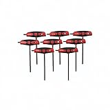 Wiha 33496 8-Piece Soft Grip T-Handle Ball End Hex Metric [並行輸入品]