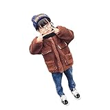 Pojour ベビー服 子供服 女の子コート 冬 防寒 かわいいジャケット おしゃれ ロングジャケット 厚手 暖かい 綿 ベビールームウェア 普段着 カジュアル 旅行 記念日 プレゼント 赤