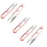 uxcell はさみ 金属材質 メタルグリップ クロスステッチクラフト ハンドヘルドツール