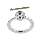 B Blesiya 戸棚　ドアの引き出し　経済的　装飾品　家具美化　アンティーク調　亜鉛合金製　リング付き　中国風　全3種類 - シルバーL