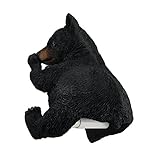 Smelly Squeeze素朴なブラックBear Holding鼻Hangingトイレペーパーホルダー