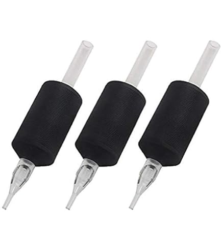 Amazon | 使い捨てタトゥーチューブ&グリップ - ロングチップ付き20個
