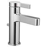 Moen 6710 Vichy単穴浴室の蛇口 – Includesメタルポップアップ排水Assemb、 6710 1