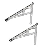 uxcell ウィンドウ摩擦ヒンジ 310 mm 304ステンレス スチール ケースメント トップ サイド 2本入り