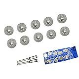 Flameer 12点セット　 ダイヤモンドカッティングディスク　回転式　研磨カッター　全13サイズ　穴付き/なし　ロータリー工具　ミニルーター　グラインダー　　 - 穴なし16mm