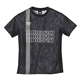 [アンブロ] 半袖プラクティスシャツ 【THE THIRD】 ジュニアグラフィック半袖プラクティスシャツ 吸汗,ストレッチ キッズ UUJXJA51 BLK 120