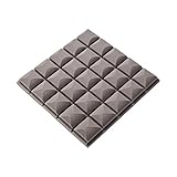 SOOMJ【半球グリッド型】1枚 グレー,吸音材,防音シート 壁 賃貸,吸音材 壁,ポリウレタン 500mm×500mm 密度65K