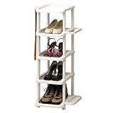 【選べる３色】シューズラック５段 シングル (ベージュ)