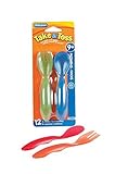 The First Years Take & Toss Toddler Fork And Spoon Flatware, Colors May Vary by The First Years [並行輸