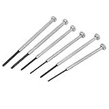 uxcell 精密スクリュー ドライバー ビットキット6合1 アソートフラット スロット付き フィリップス