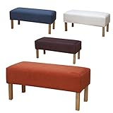 JF-3093 ダイニングベンチ カバー付き(オレンジ)
