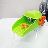 Budsia Watermill foucet バードシア 水車の蛇口 / 洗面台に 手が 届かない 子供のための 蛇口 / 私たちの 子供 洗顔 ヘルパー (GREEN)