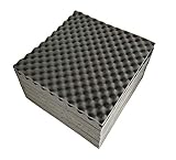 【YYT】 吸音材 制振 防音 20枚入 500×500mm 厚さ約20mm 吸音 ウレタン 不燃 スポンジ 音響調整　デッドニング (20)