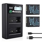 Powerextra NP-W126 NP-W126S 互換バッテリー 2個+LCD急速充電器セット 1500mAh 7.4V Fuji X100F/100V/A1/A2/A3/A5/A10/E2/E2S/Pro1/Pro2/T1/T2/T3/T10/T20/T30/T100/H1/S10/FinePix/HS33EXR/HS50EXR など対応