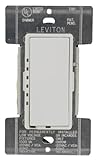 Leviton 1000 VA、壁画scene-capableプリセットデジタル白熱、Mag低電圧Rockerディマー MCM10-1LW 1