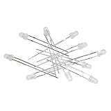 Kaito Denshi(海渡電子) LED 砲弾型 3mm 乳白色レンズ 600～800mcd 605-610nm 2.0-2.2V オレンジ 100個