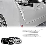 For 新型 アルファード30系 ヴェルファイア30系 カスタマイズパーツリアテールライトロアピラーブライトストリップテールライト装飾ストリップアルファードアクセサリー (銀)