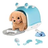 吠える犬のおもちゃ - インタラクティブな子犬のおもちゃ、歩く犬ロボット | 犬の吠えるおもちゃかわいいインタラクティブな動物のぬいぐるみ幼児犬のおもちゃ、面白い電子インタラクティブペット犬インタラクティブぬいぐるみ子供大人用