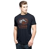 NCAA California Davis ( UC Davis ) Aggies ' 47ブランドレディースVネックScrum Tee、Fallネイビー M