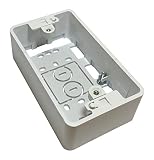 フソー化成 コンセントスイッチボックス(1口用)<ホワイト> 5個
