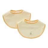 ( チャックル ) chuckle パステル ボーダー & 刺繍 スタイ 2枚組 【 マジック式 】 クリーム サイズなし W8201-00-40