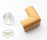 SmartMunchkin TM Safe Corner Guards - The ULTIMATE MIX for SAFETY and AESTHETIC 16 (8+8) Cushions & 