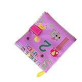 Tovadoo 布絵本 動物絵本 ファーストブック おもしろい絵本 多色 動物 アルファベット 数字 ソフト 布のおもちゃ 知育玩具 3ヶ月-3歳 お出かけ絵本 知育玩具 着脱バンド付き プレゼント