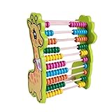 木製早期教育マルチカラー図CalculativeラックToys for Baby (鹿)